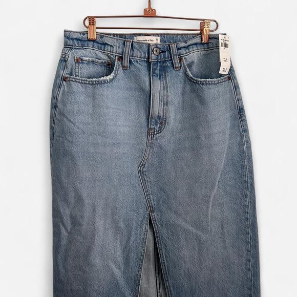 American Eagle High Rise Denim Midi Skirt | Y2K Grunge / 90s Revival | 28 NWT - Picture 2 of 7